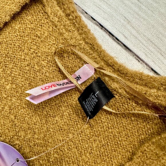 NWT Woman's Love By Design Color Block Open Front Cardigan Sweater Size Large - Picture 7 of 10